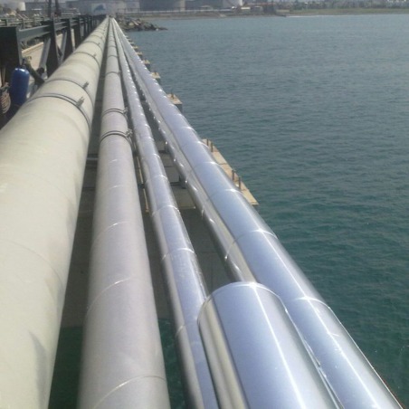DELTA RUBİS OIL FILLING FIELD HARBOR OIL TRANSFER PIPES TURN-KEY INSULATION PROJECT